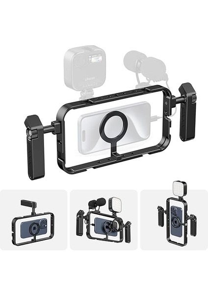 MG-001 Manyetik Video Rig Smartphone Cage Çerçeve fiyatları