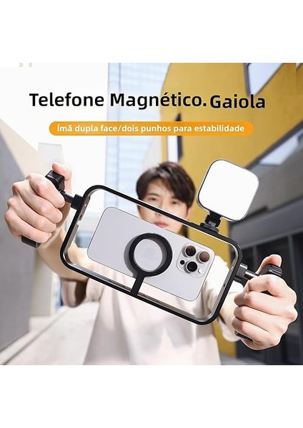 MG-001 Manyetik Video Rig Smartphone Cage Çerçeve modelleri