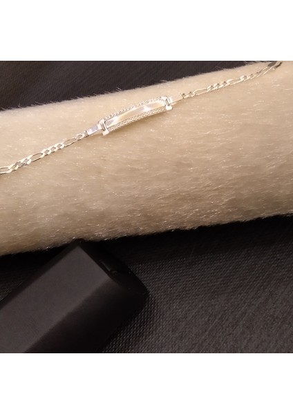 925 Ayar Gümüş Sade ve Düz Model Bebek/çocuk Bilekliği -Şık Tasarım- Isim Yazdırılabilir. 14 cm -3mm modelleri