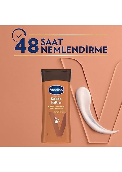 Vücut Losyonu Kakao Işıltısı Parlaklığını Kaybetmiş ve Kuru Ciltler Için 200 ml modelleri