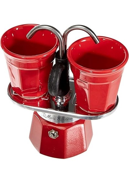 - Set Mini Express: Ocak Üstü Espresso Pişirici + 2 Cups - Renk Kırmızı fiyatları