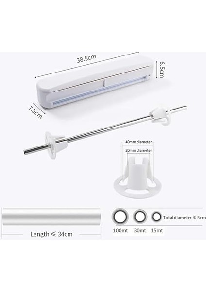 Streç Film ve Aluminyum Folyo Kesme Streç Film Kesici Vakum Sabitlemeli Streç Film Kesim Kutusu indirimleri