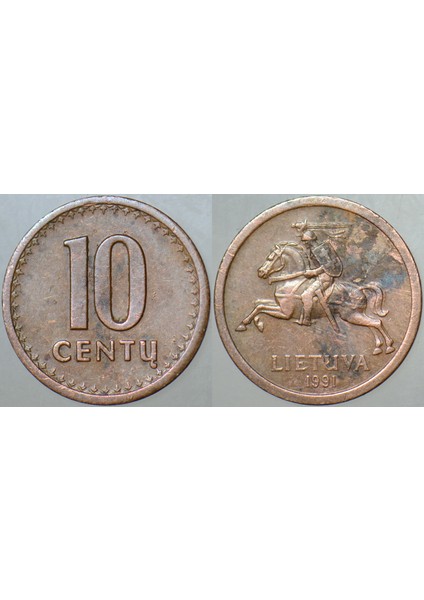 Litvanya 10 Centu 1991.