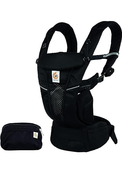 Omni Breeze Bebek Taşıyıcı, Doğumdan Itibaren 20 Kg'a Kadar Yenidoğanlar Için, 4 Pozisyonlu Softflex Mesh Ergonomik Bebek Karın Taşıyıcı, Sırt Taşıma Çantası (Oniks Siyah) fiyatları