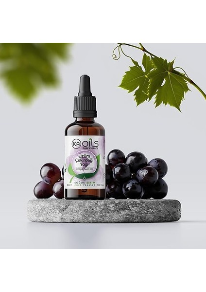 Üzüm Çekirdeği Yağı 30 ml (Grape Seed Oil) -%100 Doğal ve Saf &amp; Soğuk Sıkım | Antioksidan Zengini indirimleri