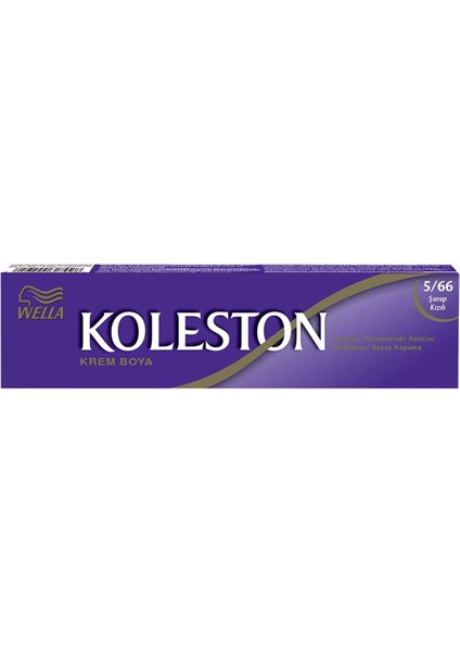 Koleston Single Tüp Boya 5/66 Şarap Kızılı