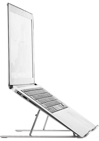 Alüminyum Manyetik Katlanabilir Ayarlı Dizüstü Laptop Standı, Beyaz indirimleri