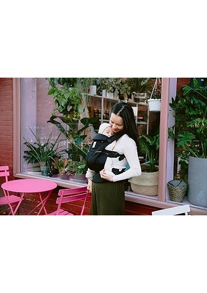 Omni Breeze Bebek Taşıyıcı, Doğumdan Itibaren 20 Kg'a Kadar Yenidoğanlar Için, 4 Pozisyonlu Softflex Mesh Ergonomik Bebek Karın Taşıyıcı, Sırt Taşıma Çantası (Oniks Siyah) modelleri