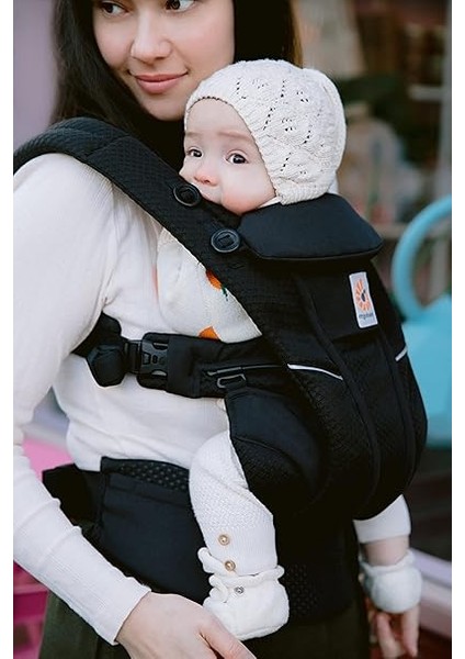Omni Breeze Bebek Taşıyıcı, Doğumdan Itibaren 20 Kg'a Kadar Yenidoğanlar Için, 4 Pozisyonlu Softflex Mesh Ergonomik Bebek Karın Taşıyıcı, Sırt Taşıma Çantası (Oniks Siyah) fırsatları