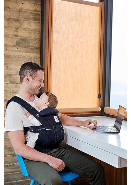 Omni Breeze Bebek Taşıyıcı, Doğumdan Itibaren 20 Kg'a Kadar Yenidoğanlar Için, 4 Pozisyonlu Softflex Mesh Ergonomik Bebek Karın Taşıyıcı, Sırt Taşıma Çantası (Oniks Siyah) indirimleri