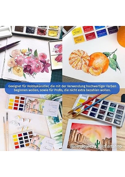 S.t. Petersburg Artists Watercolors 24 Lü Set Karton fırsatları