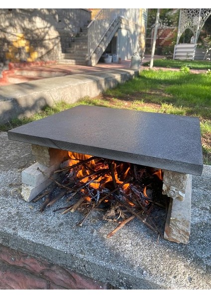 Bazalt Fırın Taşı - Tam Fırın Boyutu (30X40CM),FIRIN Taşı, Pizza Taşı, Mangal Taşı, Doğal Taş, Pişirme Taşı