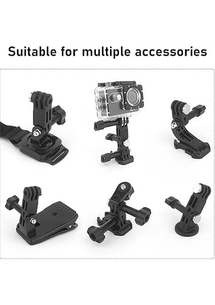 Döner Kol Tutucu, Ayarlanabilir Döner Kol, Uzatma Kolu, Kamera Için, 3 Yönlü Sabit Mafsal Tutucu, Kamera, Sjcam ve Aksiyon Kamerası Için Kısa ve Uzun Vidalı fırsatları