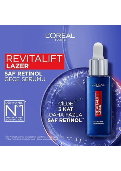 Paris Revitalift Lazer Saf Retinol Gece Serumu 1 Paket (1 x 30 Ml) indirimleri