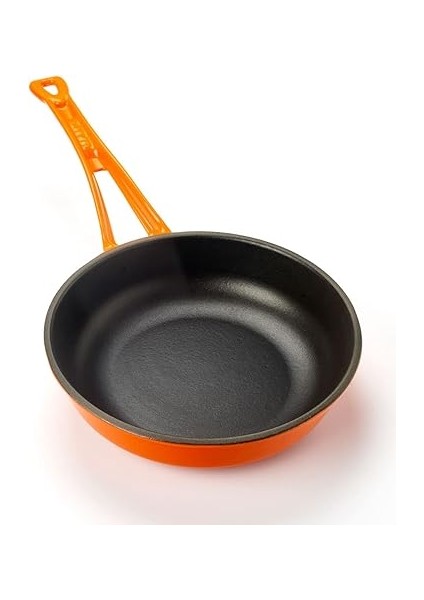 Metal Döküm Kızartma Tavası, Metal Saplı, 24 Cm, Turuncu fiyatları
