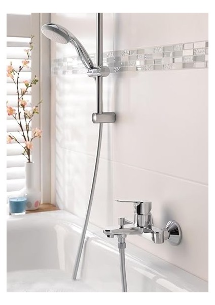 Vitalio Go 100 Quickfix El Duşu | 1 Akışlı | Düşmeye Dayanıklı |kireç Önleyici Sistem | Duş Başlığı | Krom | 26189000 modelleri