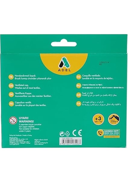 Jumbo Keçeli Kalem, 12 Renk fiyatları