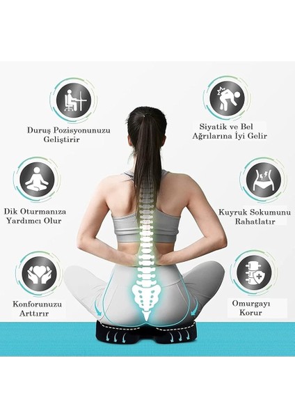 Ortopedik Oturma Minderi Visko Cocix Elastik Minder Basur Hemoroid Minderi Oturma Simidi Yastığı Dik Duruş Minderi fiyatları