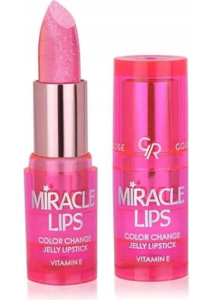 Rose Miracle Lips Color Change Jelly Lipstick No: 101 Berry Pink - Renk Değiştiren Ruj