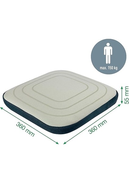 Ergo Active Balance Oturma Minderi, Ofis Sandalyeleri Için Ergonomik Hava Yastığı, Optimum Oturma Duruşu ve Siyatik Rahatlatıcı, Vücut Duruşunu Destekler, Ergo-Serisi, Kumaş Kılıf Açık Gri, fırsatları