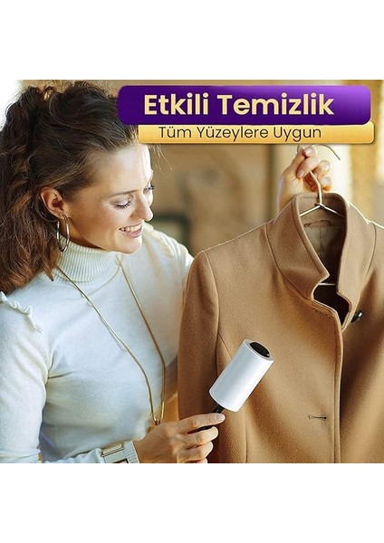 3 Adet Tüy Toplayıcı Yapışkanlı Rulo Kağıt Her Biri 60 Yaprak Kedi Köpek Tüyü Saç Kıl Toz Temizleme fiyatları