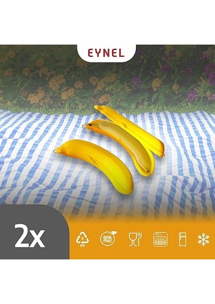 Muz Şeklinde Saklama Kabı, Çocuk Kahvaltı Beslenme Koyma Kutusu Öğrenci Okul Piknik Kamp Muzluk (2 Adet) fiyatları