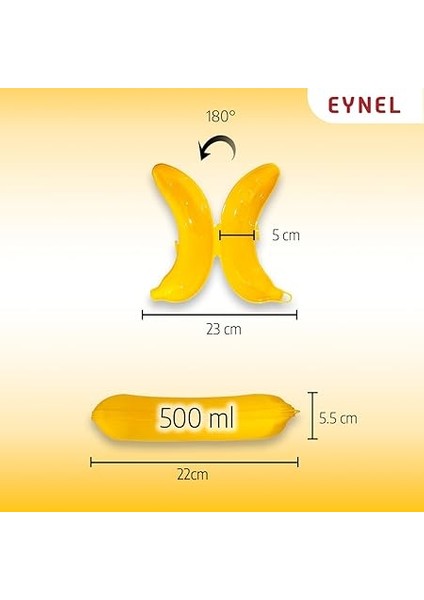 Muz Şeklinde Saklama Kabı, Çocuk Kahvaltı Beslenme Koyma Kutusu Öğrenci Okul Piknik Kamp Muzluk (2 Adet) fırsatları