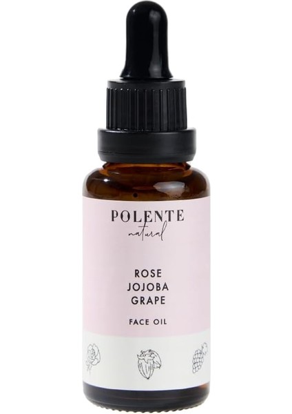 Natural - Gül &amp; Jojoba Canlandırıcı Yüz Yağı (30 Ml)