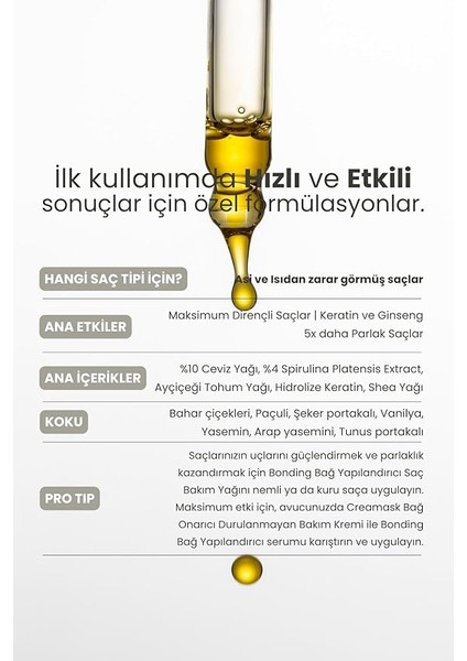 Professional Bonding, Bağ Yapılandırıcı Bakım Serumu, 50 ml indirimleri