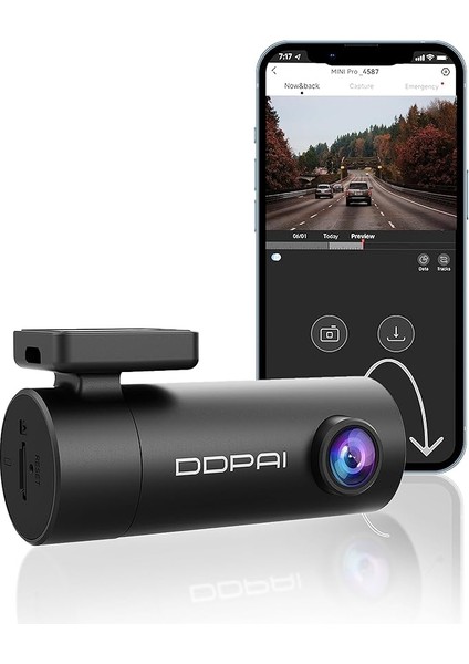 Mını Pro 1296P UHD 330 Derece Görüş 24 Saat Park Modu Akıllı Araç Kamerası