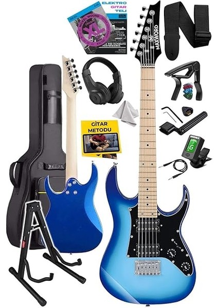 DE-150BL-ST Maple Klavye Hh Manyetik Yüksek Kaliteli Elektro Gitar Seti fiyatları