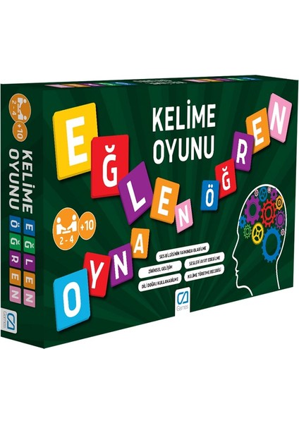 Eğlen Öğren Kelime Oyunu | Zeka ve Dil Geliştirici Aile ve Çocuk Oyunu | 2-4 Kişilik | 10+ Yaş modelleri