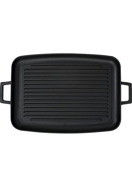 Döküm Grill Tepsi, Izgara Yüzeyli, Metal Kulplu, 31X42CM modelleri