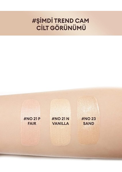 Işıltılı ve Cam Cilt Görünüm Sunan Hafif Dokulu Cushion SPF40++ Glow Cushion (No.23) modelleri
