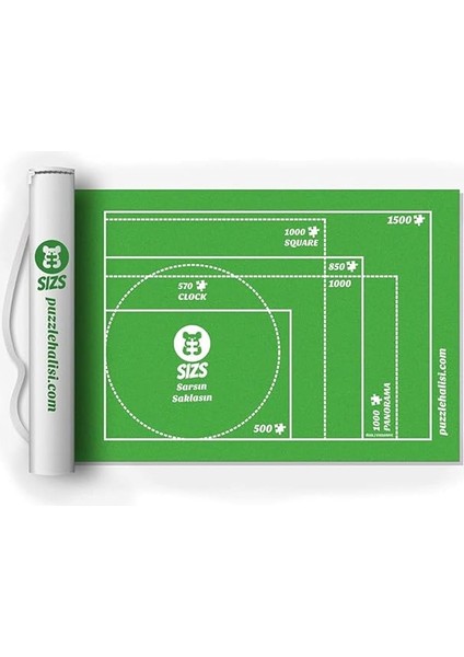 Puzzle Halısı 1000’LIK Den 6000'LIĞE Kadar Farklı Boyutlar | Askılı Çanta | Puzzle'ı Sar Sakla ve Açtığında Kaldığın Yerden Devam Et (1500'LÜK)