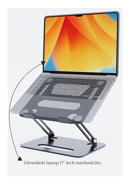 Basic2 Aluminyum Ergonomik Ayarlanabiliir Macbook Notebook Standı 1 modelleri