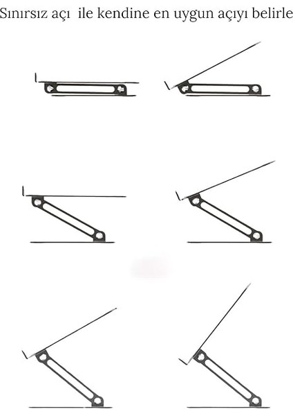 Basic2 Aluminyum Ergonomik Ayarlanabiliir Macbook Notebook Standı 1 indirimleri