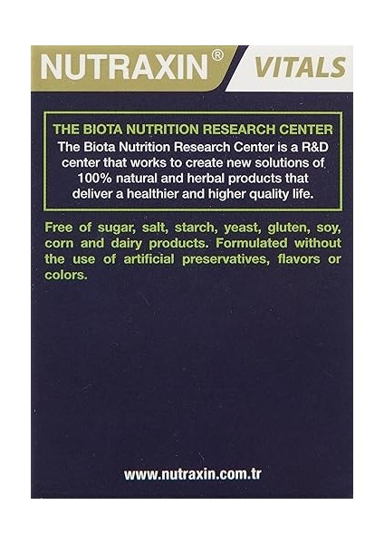 Vitals Zinc 15 Mg 100 Tablet Takviye Edici Gıda fiyatları