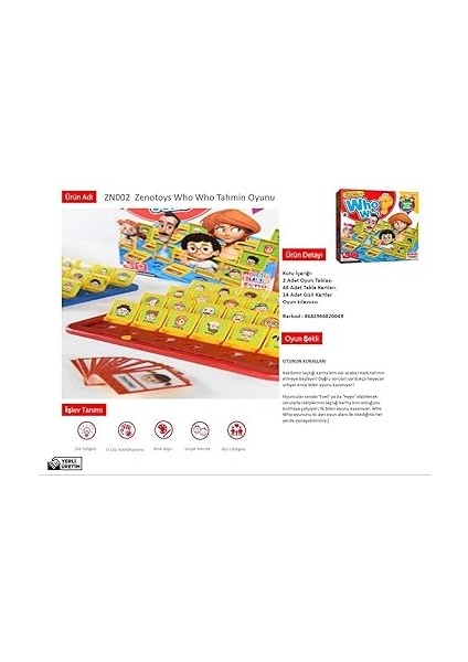 Toys Who Who Bil Bakalım Tahmin Oyunu ZN002 indirimleri