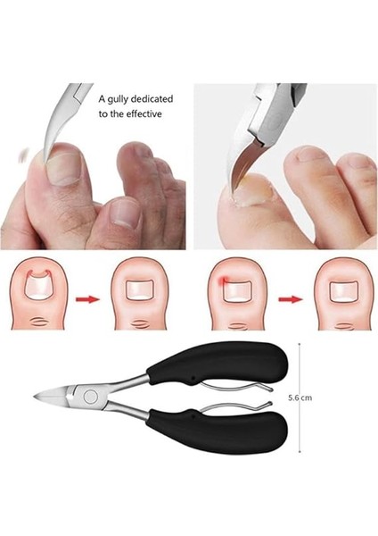 Ayak El Ayak Tırnak Makası Makas Pense Profesyonel Manikür Aletleri Kalın Tırnaklar Için Profesyonel Ayak Tırnağı Makası, Uzun Saplı Paslanmaz Çelik fırsatları