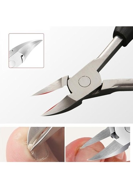 Ayak El Ayak Tırnak Makası Makas Pense Profesyonel Manikür Aletleri Kalın Tırnaklar Için Profesyonel Ayak Tırnağı Makası, Uzun Saplı Paslanmaz Çelik indirimleri