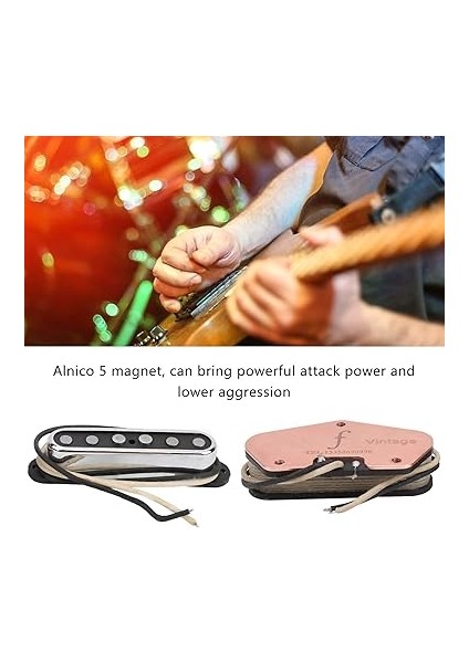 Telecaster Manyetikler Seti, Klasik Vintage Elektro Gitar Için, Müzik Enstrümanları Ayar Aracı indirimleri