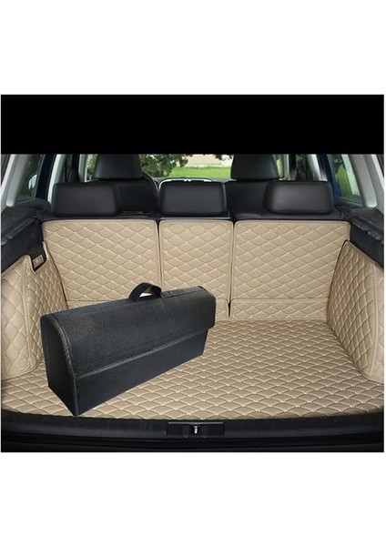 Araba Bagaj Çantası - Araç Oto Aksesuar Düzenleyici Organizer - Siyah, Arkası Cırtlı