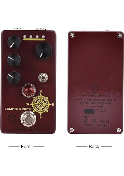 Overdrive Gitar Efekt Pedalı 4 Mod Anahtarı Ve/ton/sürücü Kontrolleri Kompakt Taşınabilir Dijital Overdrive Gitar Efekti Efekt Işlemcisi Elektrik Gitar Için - Compass Drıve indirimleri