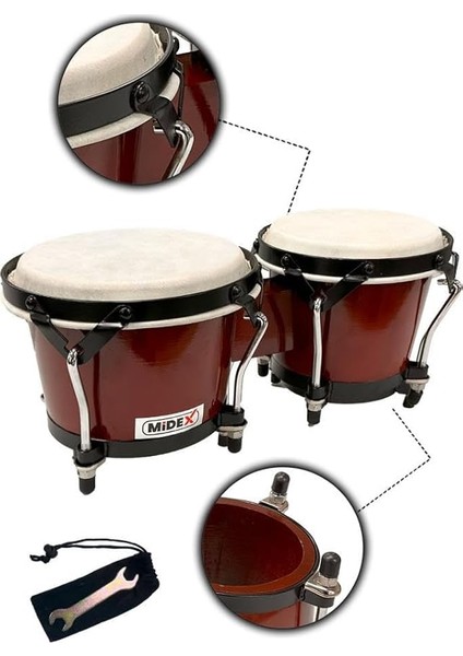 BG-230 Özel Işçilik Kırmızı Bongo Siam Meşesi Doğal Deri