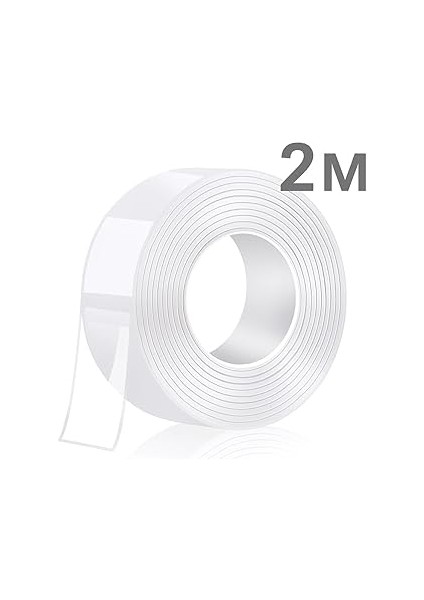 Nano Şeffaf Çift Taraflı Bant – 3cm x 2m, Yıkanabilir, Güçlü Yapışkan, Iz Bırakmaz, Çok Amaçlı Sabitleyici Bant fiyatları