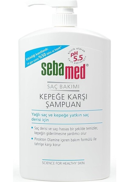 Kepek Karşıtı Pirokton Olamin Içerikli Yağlanma Önleyici Etkili Şampuan 1000 ml