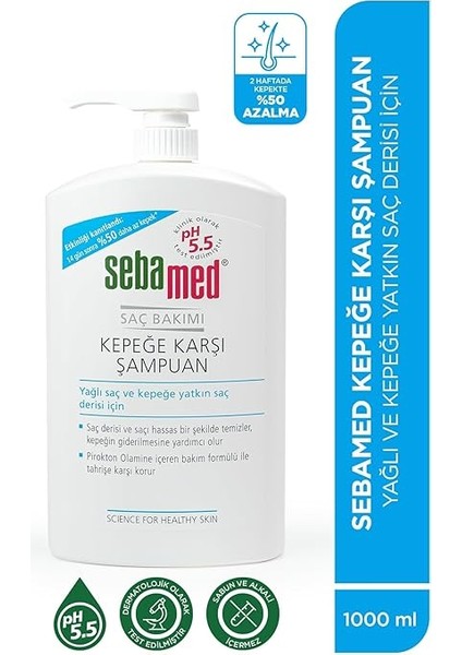Kepek Karşıtı Pirokton Olamin Içerikli Yağlanma Önleyici Etkili Şampuan 1000 ml fırsatları