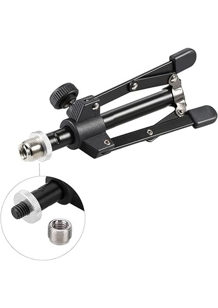 Ms-12 Mini Katlanabil Ayarlanabil Masaüstü Mikrofon Standı Tr Toplantı Dersleri Podcast'ler Için Mc5 Mic Klip Tutucu Braketi ile fırsatları