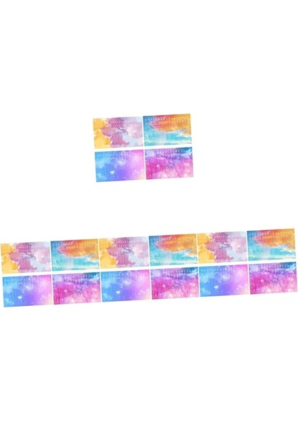 4set Kalimba Piyano Klavye Çıkartmaları Dekoratif Çıkartmalar Başparmak Piyano Güvenli Pvc Malzeme Öğrenme Yardımı 4 Adet * 4